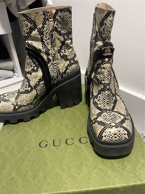 gucci hiker boots|gucci snake boots price.